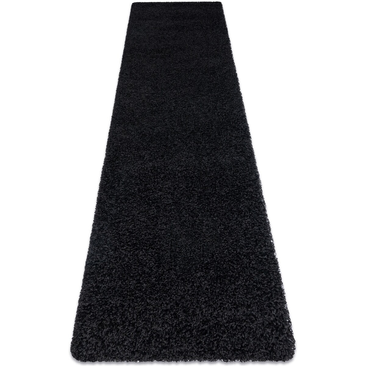 Rugsx  Běhoun SOFFI shaggy 5cm černý - do 70x250 cm  Černá