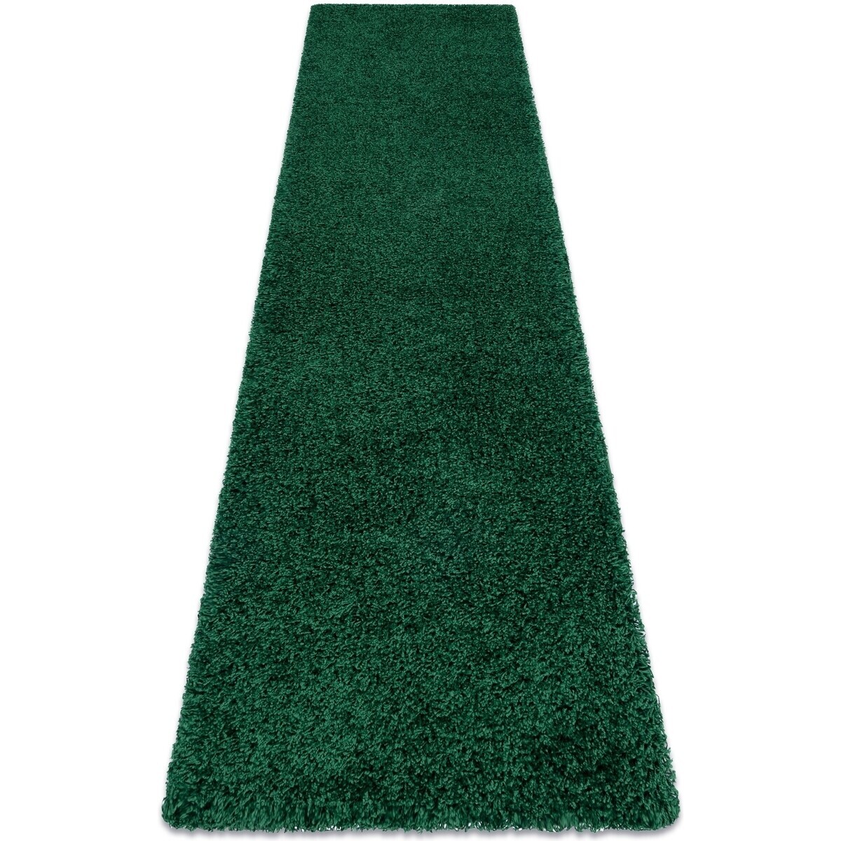 Rugsx  Běhoun SOFFI shaggy 5cm láhev zelená - 70x250 cm  Zelená