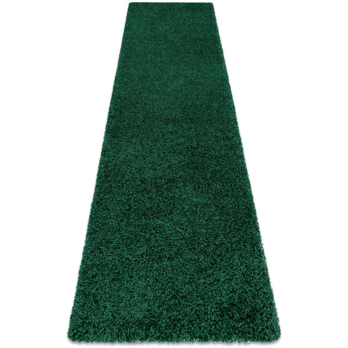 Rugsx  Běhoun SOFFI shaggy 5cm láhev zelená - 80x300 cm  Zelená