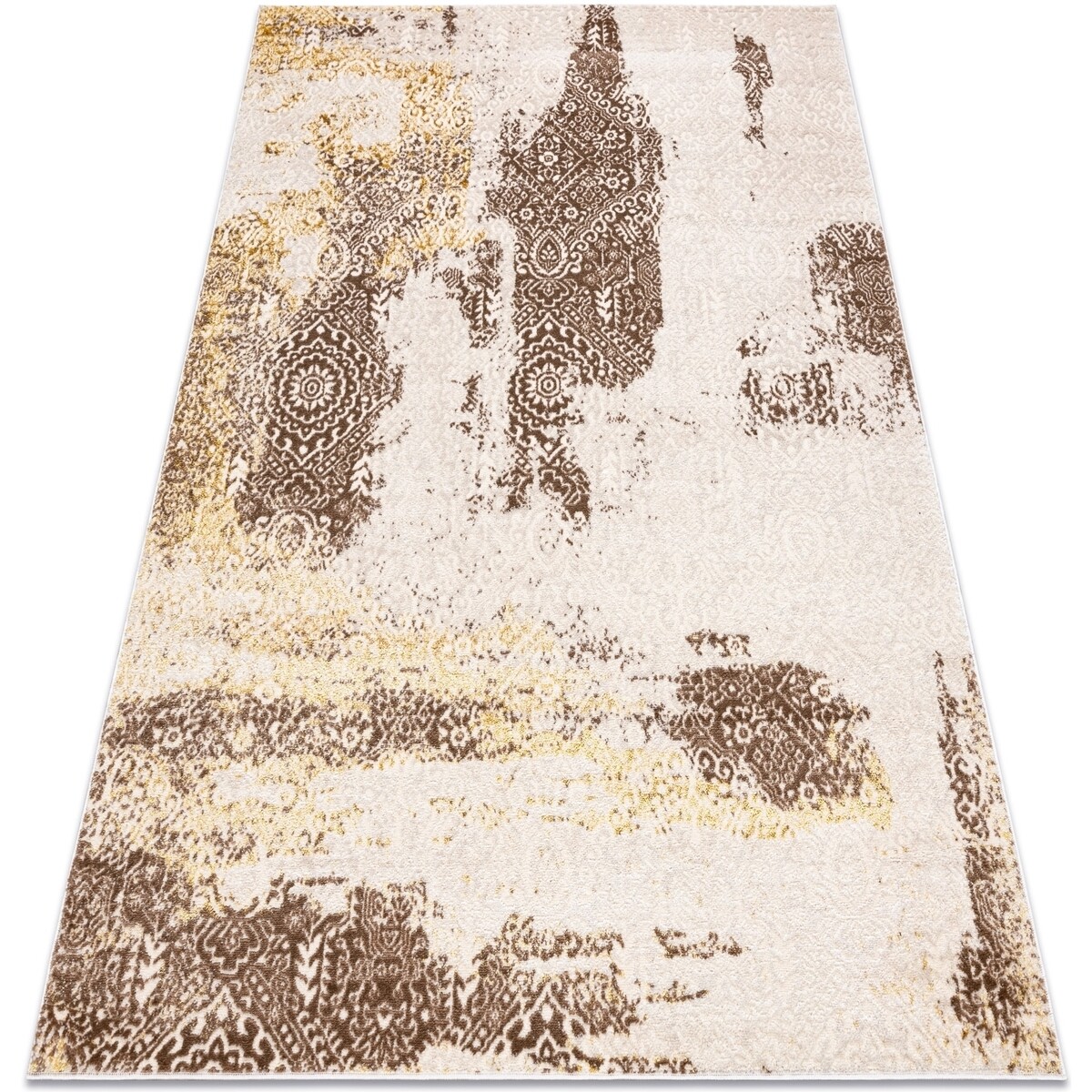 Rugsx  Moderní MEFE koberec 8731 Růžice vintage - 120x170 cm  Béžová