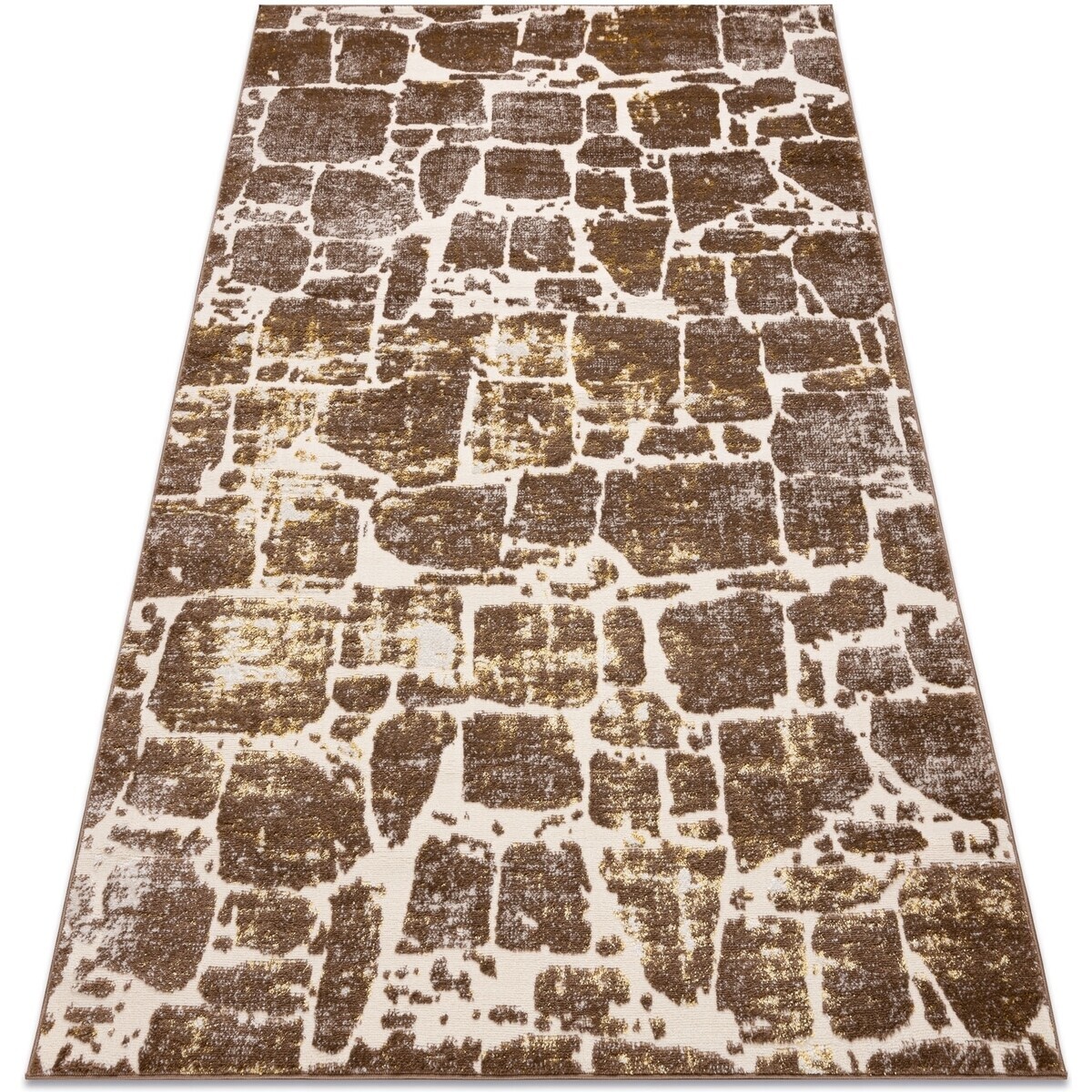 Rugsx  Moderní MEFE koberec 6184 Dlažba cihlový - 160x220 cm  Béžová