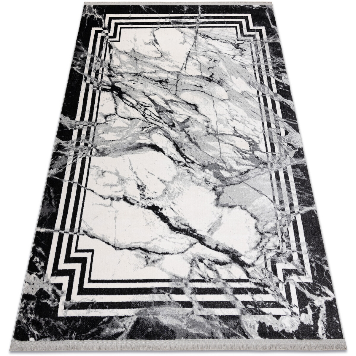 Rugsx  Moderní koberec TULS strukturální, střapce 512 240x330 cm  Šedá