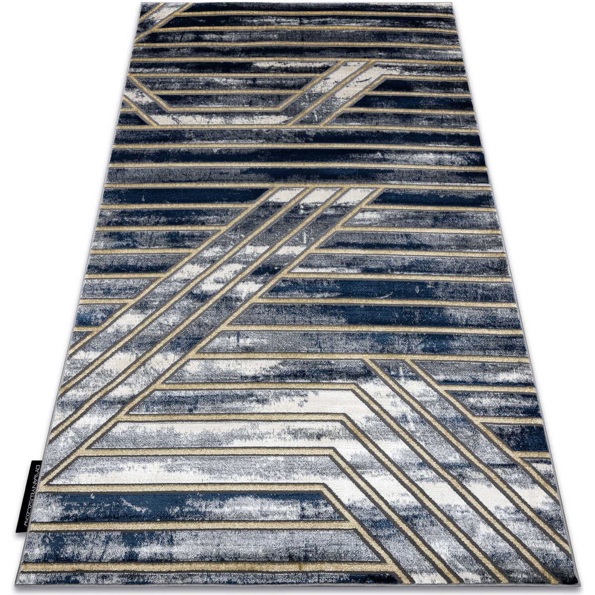 Rugsx  Moderní koberec DE LUXE 460 Pásy - 240x340 cm  Modrá