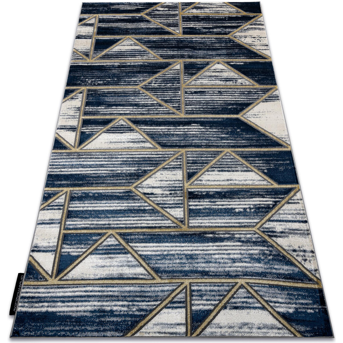 Rugsx  Moderní koberec DE LUXE 462 Geometrický - 120x170 cm  Modrá