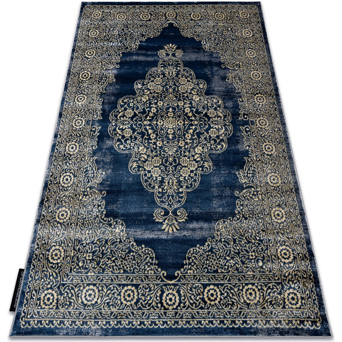 Rugsx  Moderní koberec DE LUXE 474 ornament - 120x170 cm  Modrá