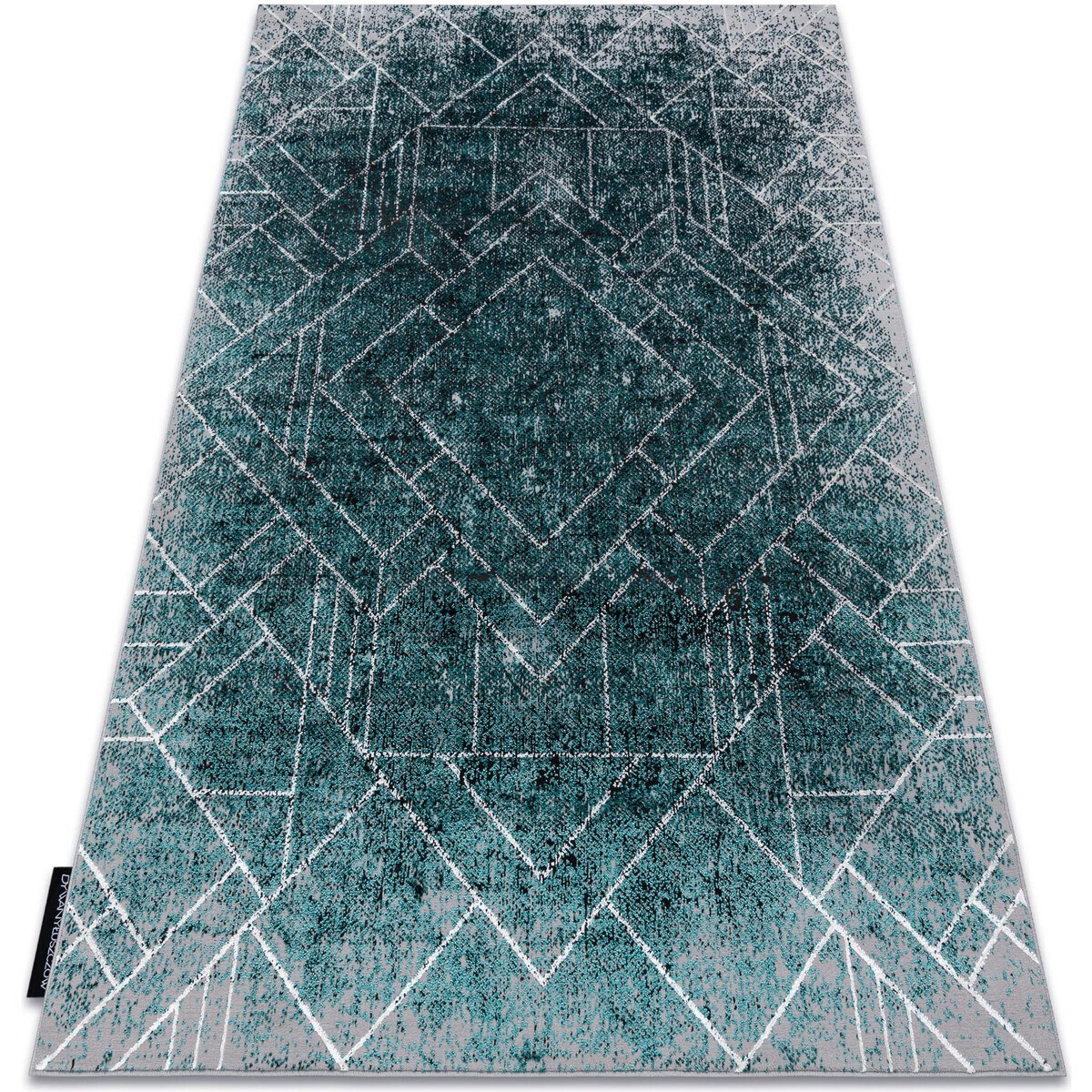 Rugsx  Moderní koberec DE LUXE 626 Geometrický, diamant 140x190 cm  Šedá