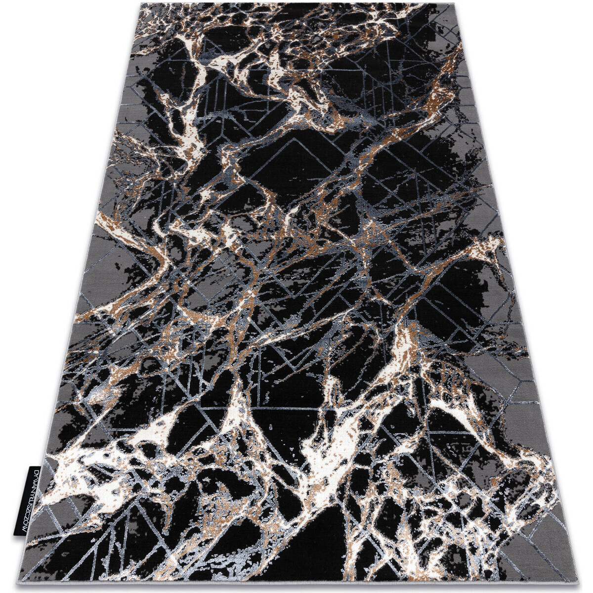 Rugsx  Moderní koberec DE LUXE 622 Abstrakce - 120x170 cm  Šedá