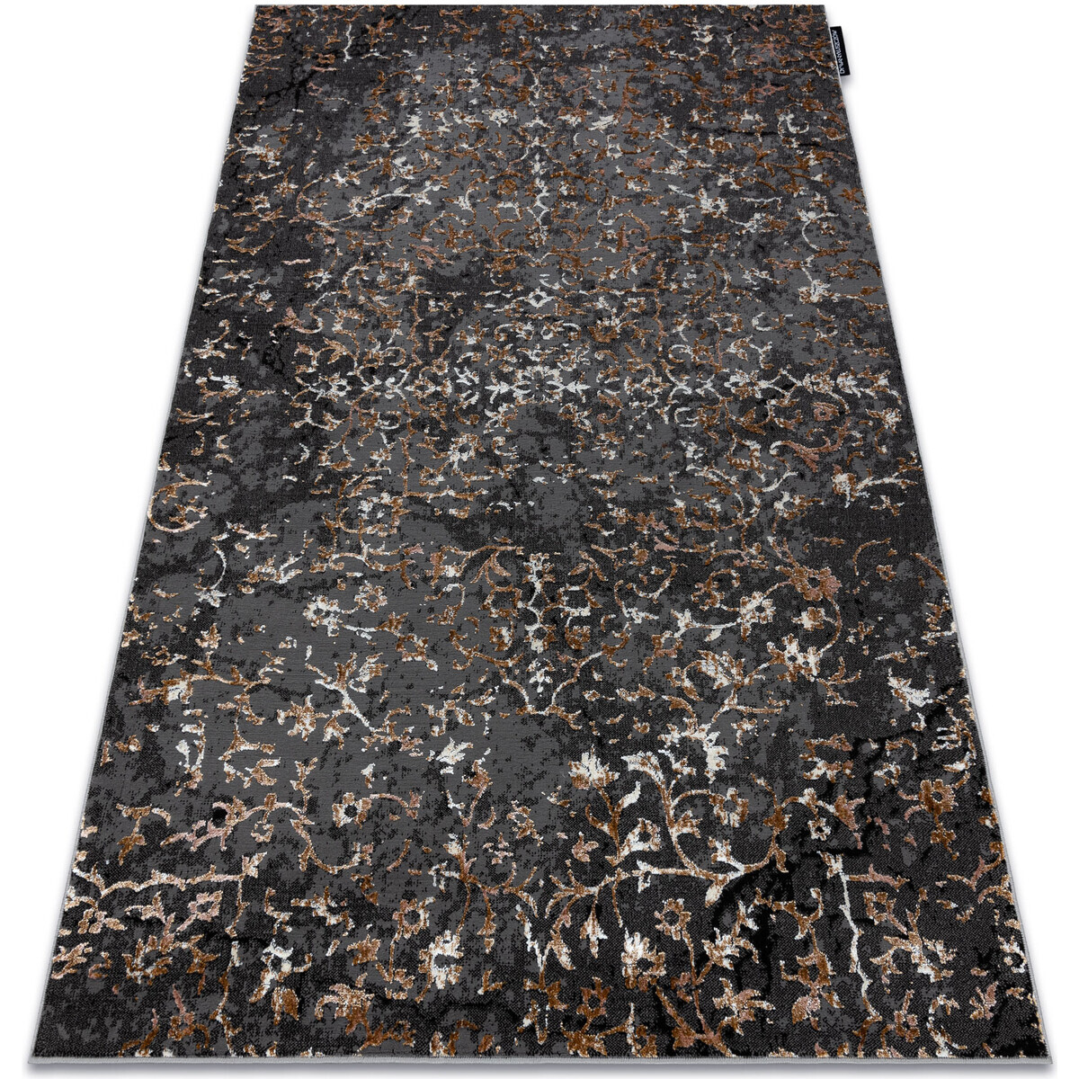 Rugsx  Moderní koberec DE LUXE 2080 ornament vintage 160x220 cm  Šedá