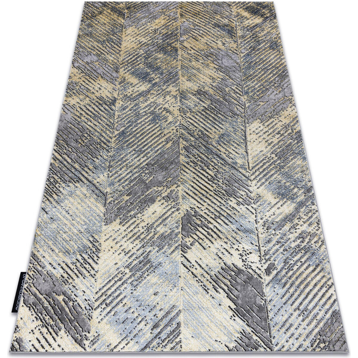 Rugsx  Moderní koberec DE LUXE 2087 Rybí kost 120x170 cm  Zlatá