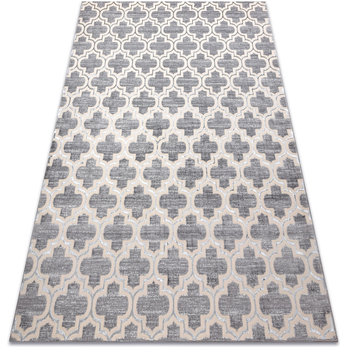Rugsx  Koberec CORE W6764 vzor Marocký jetel - 140x190 cm  Šedá