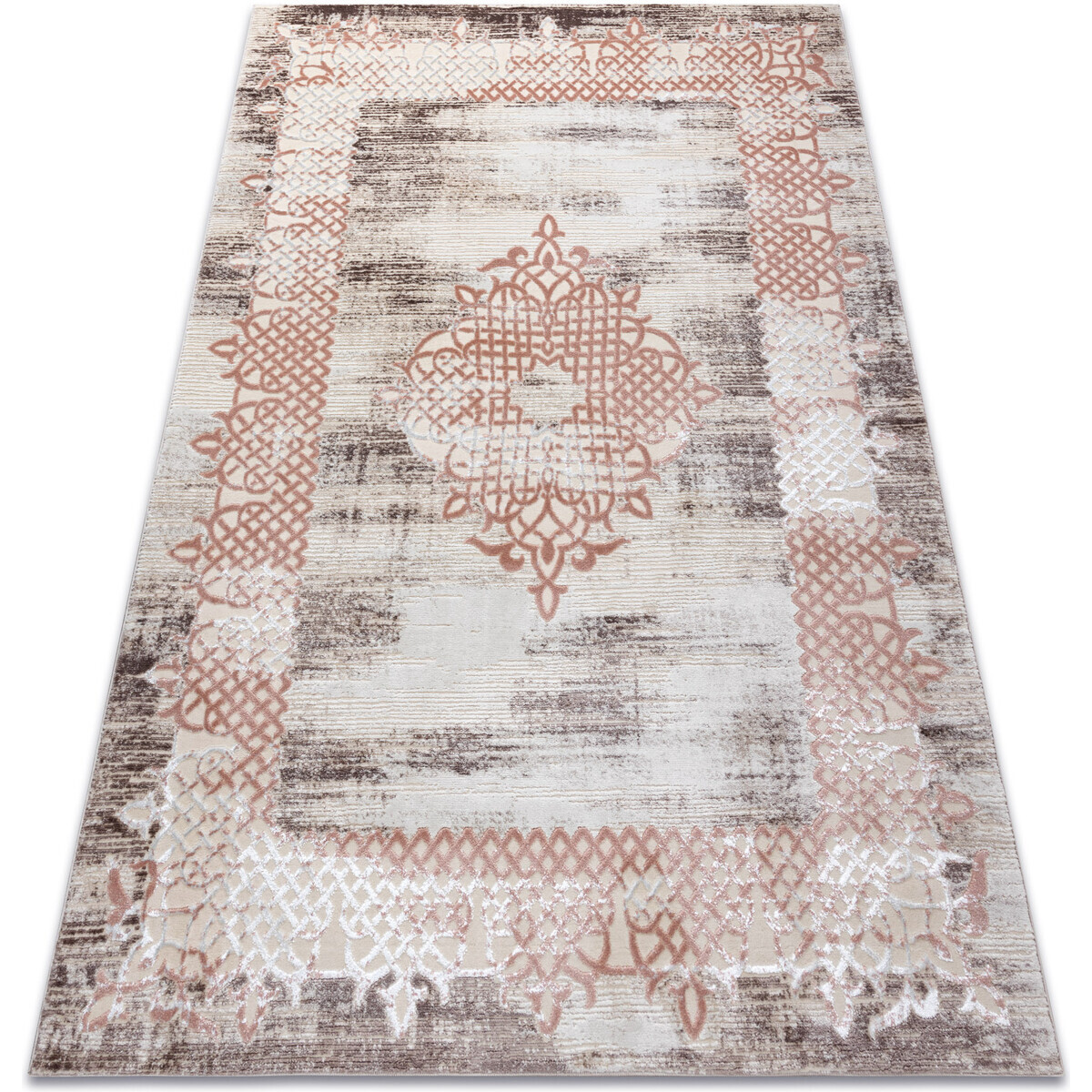 Rugsx  Koberec CORE W9797 Rám, růžice - strukturální 160x220 cm  Béžová