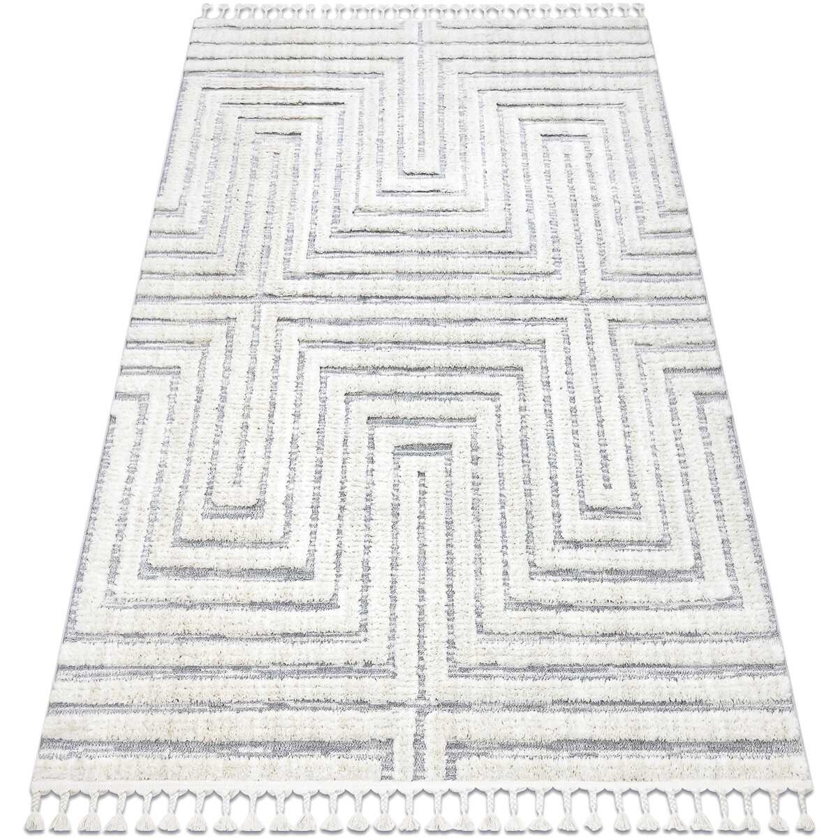 Rugsx  Koberec SEVILLA Z788A, bílá / šedá - 180x270 cm  Bílá