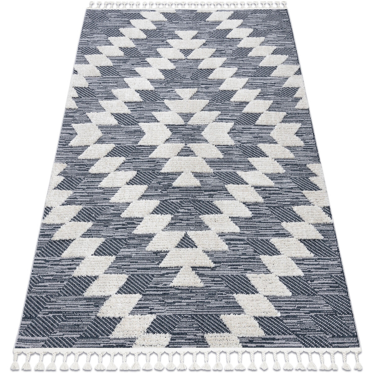 Rugsx  Koberec SEVILLA Z250A diamanty modrý / šedá 200x290 cm  Modrá