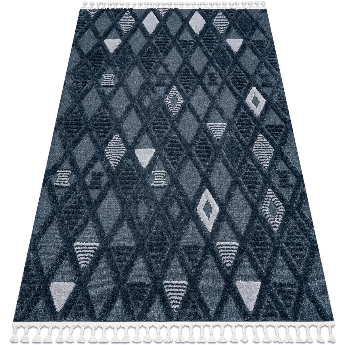 Rugsx  Koberec SEVILLA Y499B laťková mříž, diamanty  200x290 cm  Modrá
