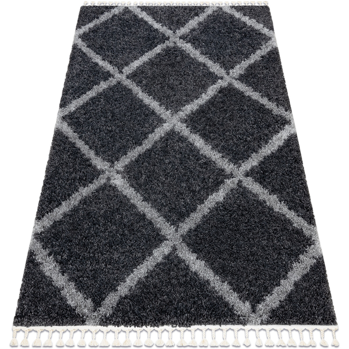 Rugsx  Koberec UNION 3482 laťková mříž šedá - 140x190 cm  Šedá