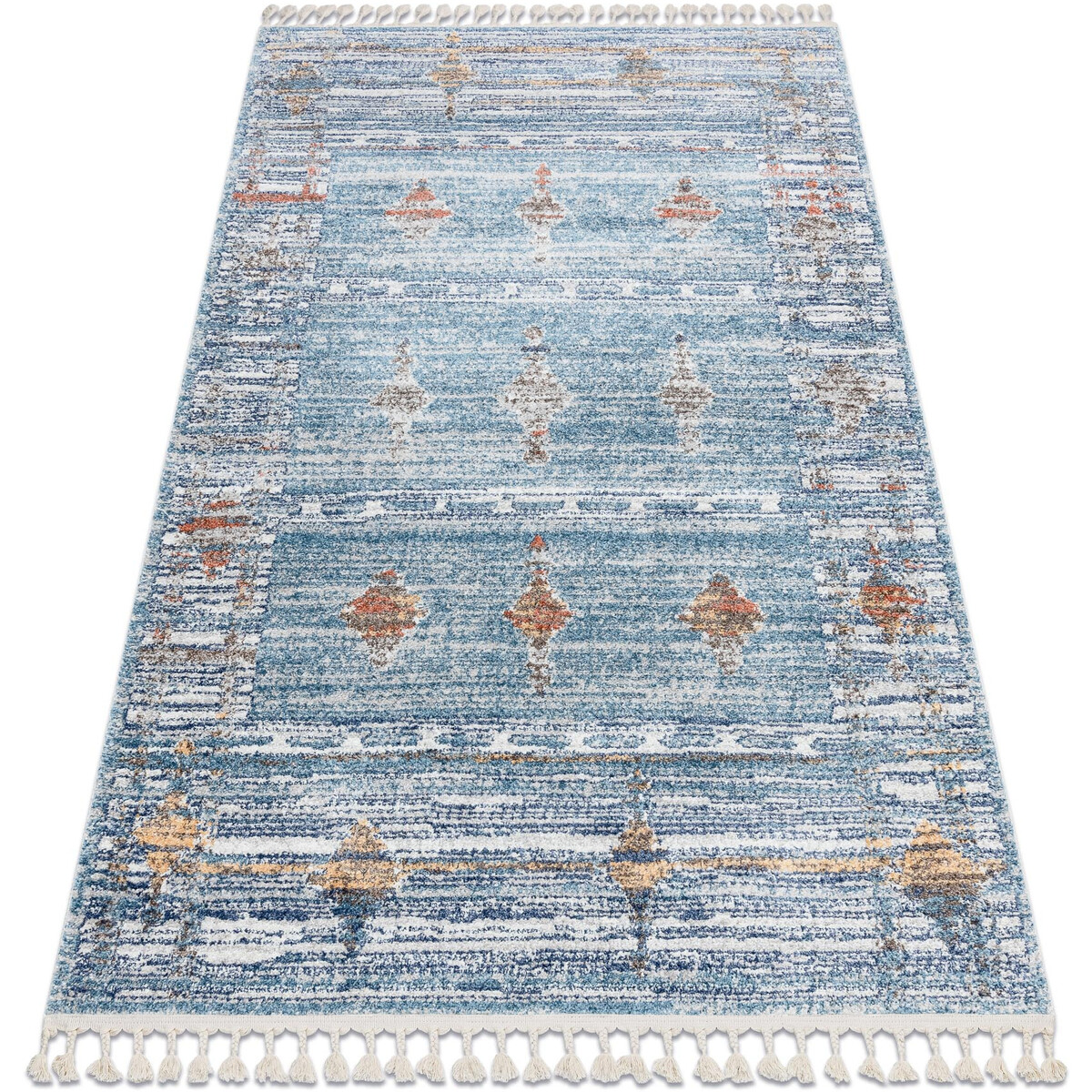 Rugsx  Moderní koberec BELLE BF13C modrý / béžový 120x170 cm  Modrá