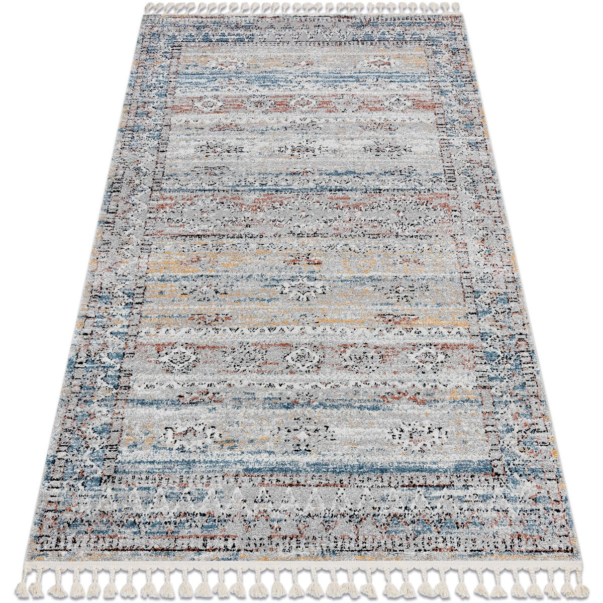 Rugsx  Moderní koberec BELLE BN25A béžový / modrý 160x220 cm  Béžová