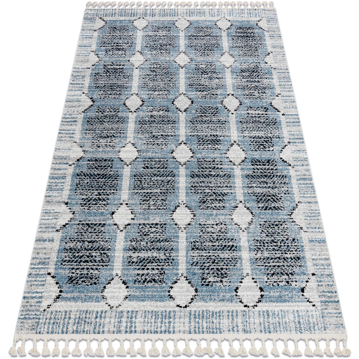 Rugsx  Moderní koberec BELLE BR22A béžový / modrý 180x270 cm  Béžová