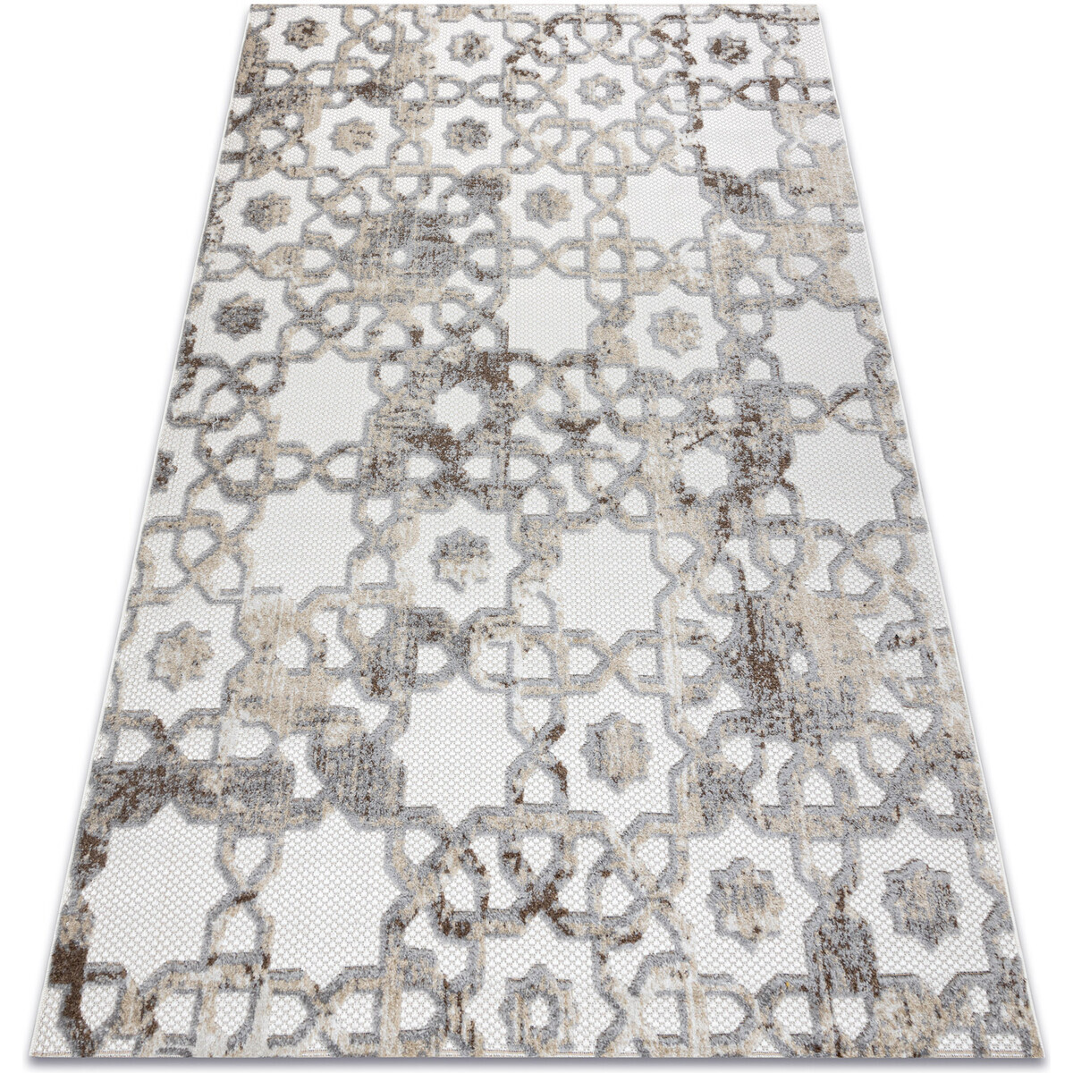 Rugsx  Koberec Strukturální SOLE D3882 Ornament - ploch 120x170 cm  Béžová