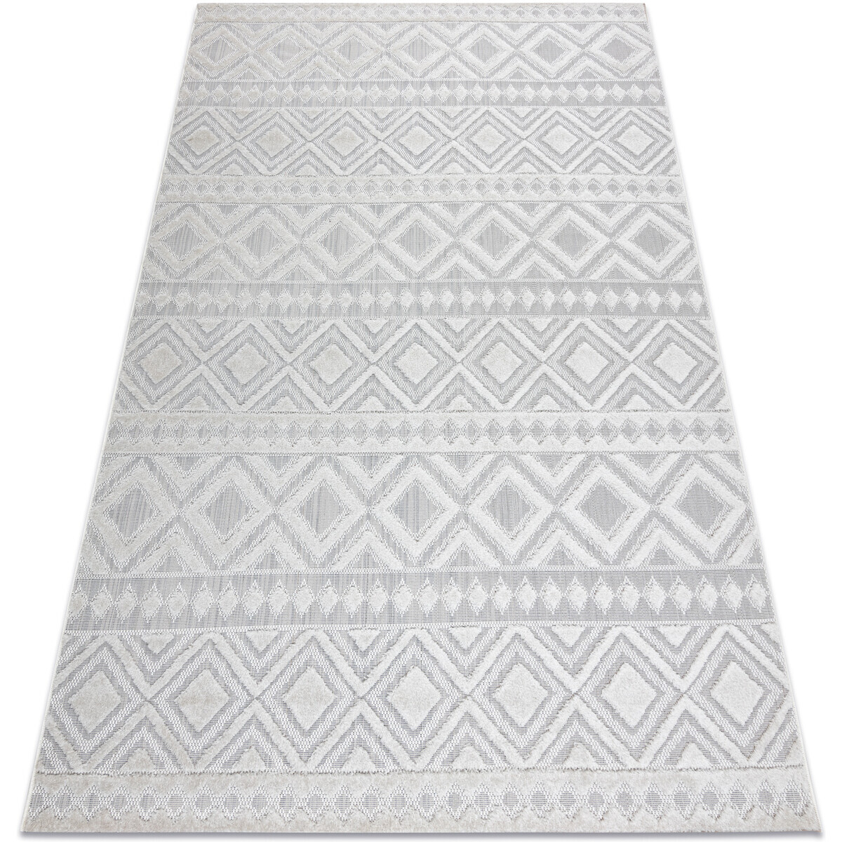 Rugsx  Koberec Strukturální SOLE D3851 Boho, diamanty - 80x250 cm  Béžová