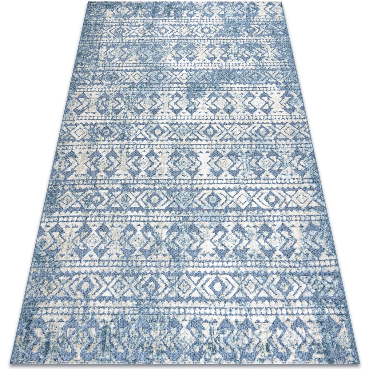 Rugsx  Koberec Strukturální SOLE D3732 Aztécký, diama 140x190 cm  Modrá