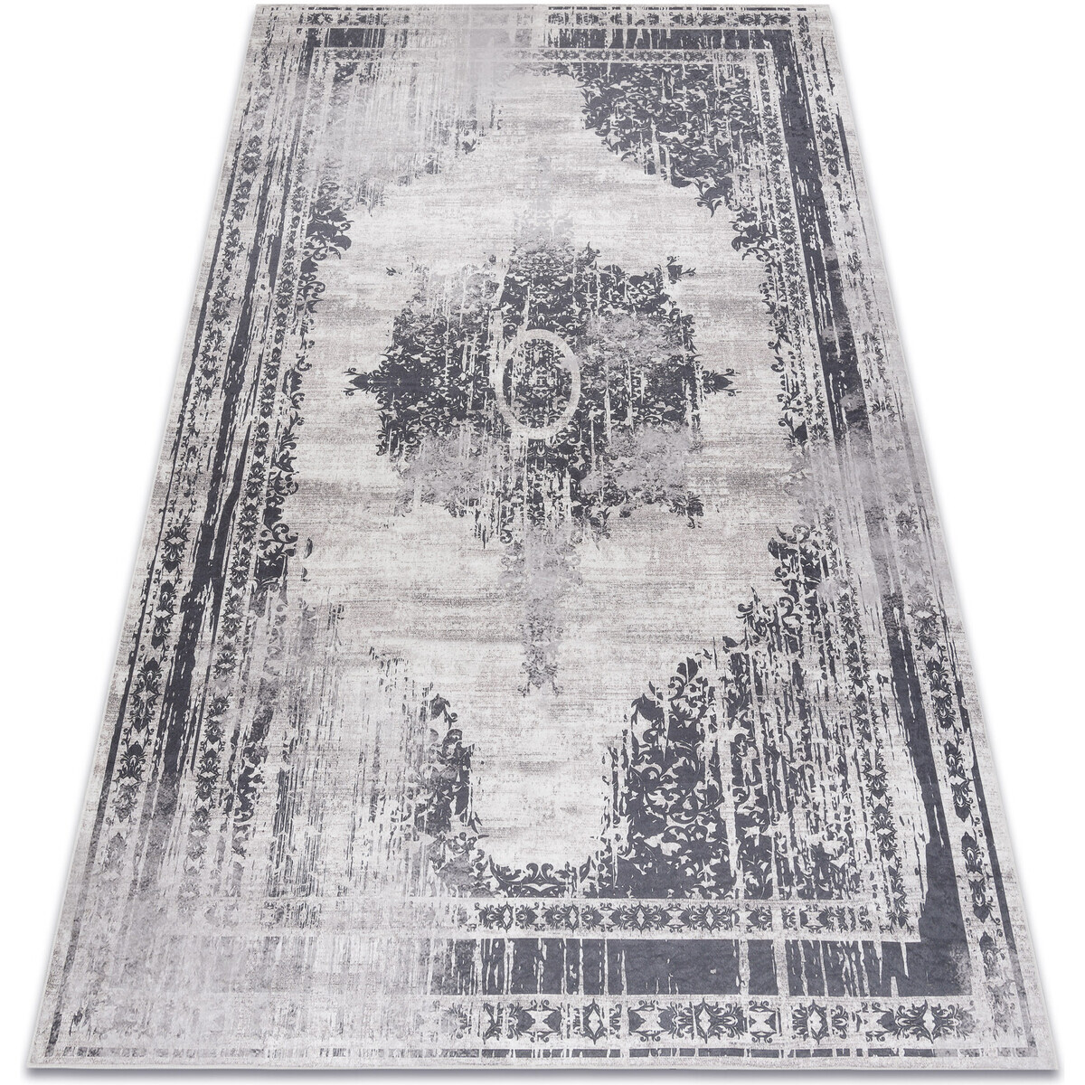 Rugsx  ANDRE mycí kobereček Ornament 1187 vintage proti 160x220 cm  Černá