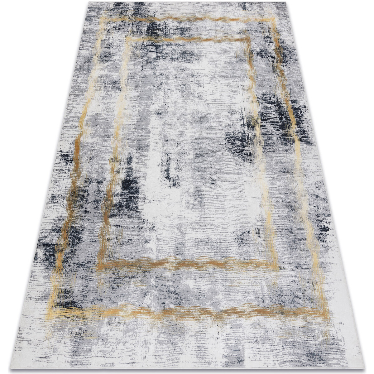 Rugsx  ANDRE mycí kobereček 1065 vzor rámu vintage 120x170 cm  Šedá