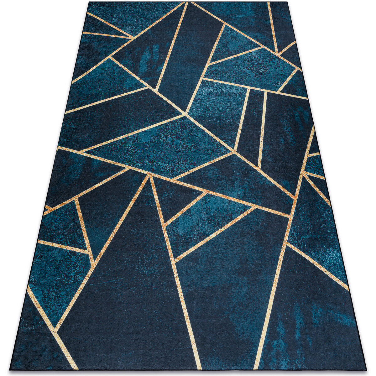 Rugsx  ANDRE mycí kobereček 1173 mozaika, geometrický  120x170 cm  Modrá