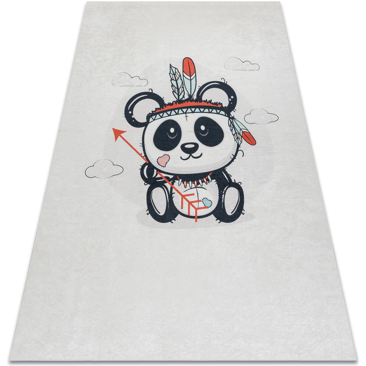 Rugsx  BAMBINO 1129 mycí kobereček panda pro děti 160x220 cm  Béžová