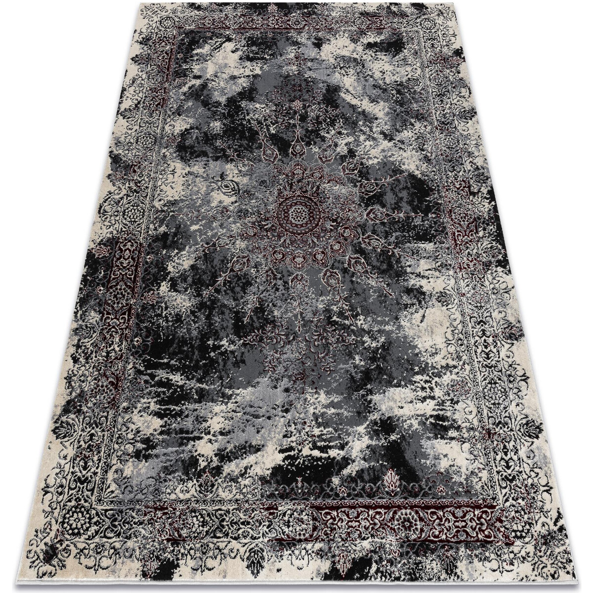 Rugsx  Moderní koberec VINCI 1407 Růžice vintage - 140x190 cm  Šedá