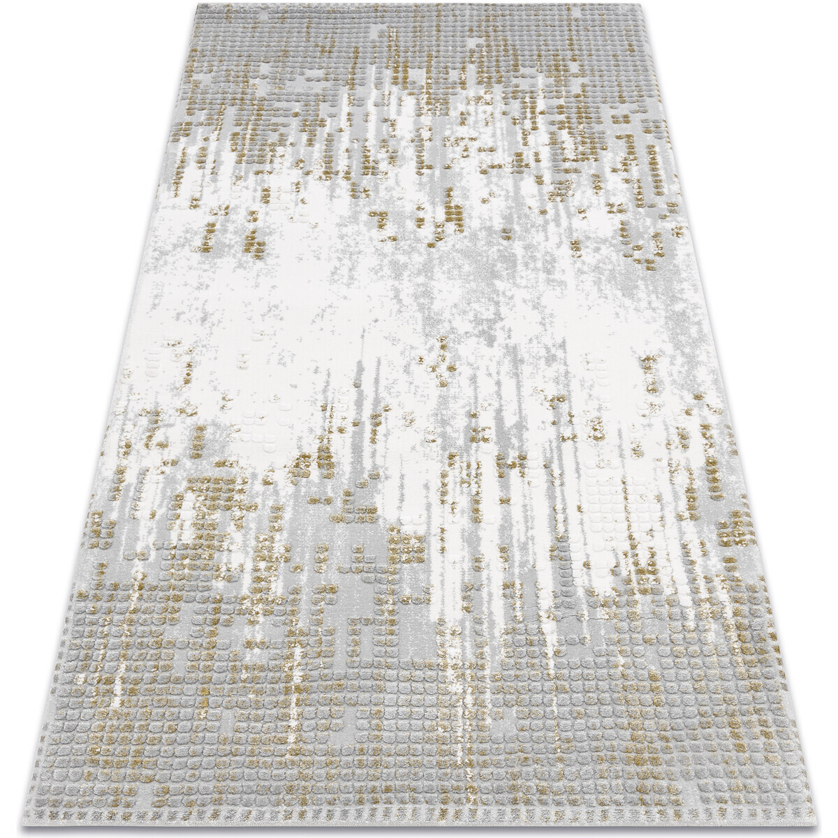 Rugsx  Koberec AKRYL VALS 8376 Geometrický prostorový 3 80x150 cm  Šedá