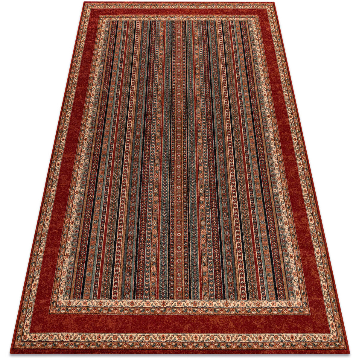Rugsx  Vlněný koberec KASHQAI 4357 300 rám, orientáln 67x130 cm  Zelená