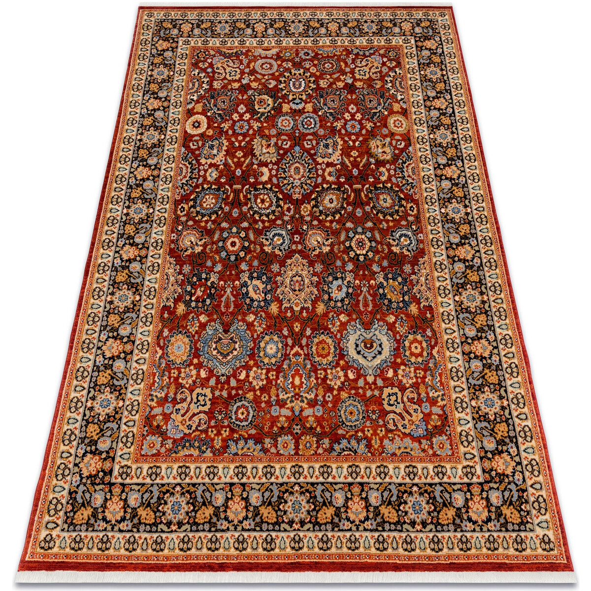 Rugsx  Koberec Wool KESHAN Ornament, rám oriental 7573/5 200x290 cm  Bordó