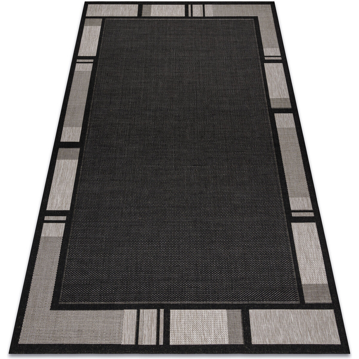 Rugsx  KOBEREC SIZAL FLOORLUX 20195 černý / stříbro 240x330 cm  Černá