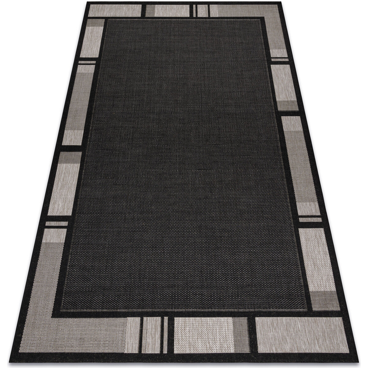 Rugsx  KOBEREC SIZAL FLOORLUX 20195 černý / stříbro 60x110 cm  Černá