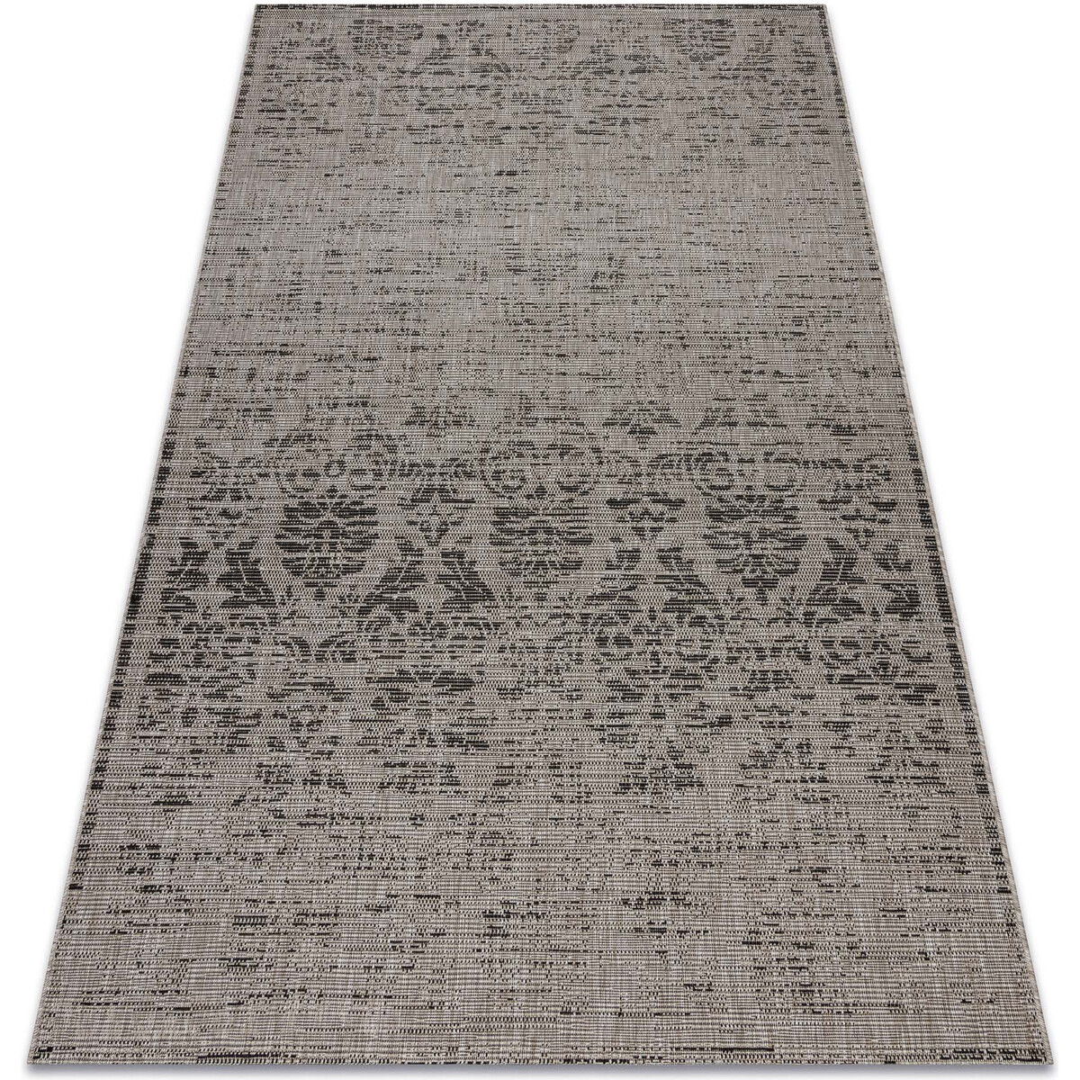 Rugsx  KOBEREC SIZAL FLOORLUX 20211 stříbro / černý 240x330 cm  Šedá