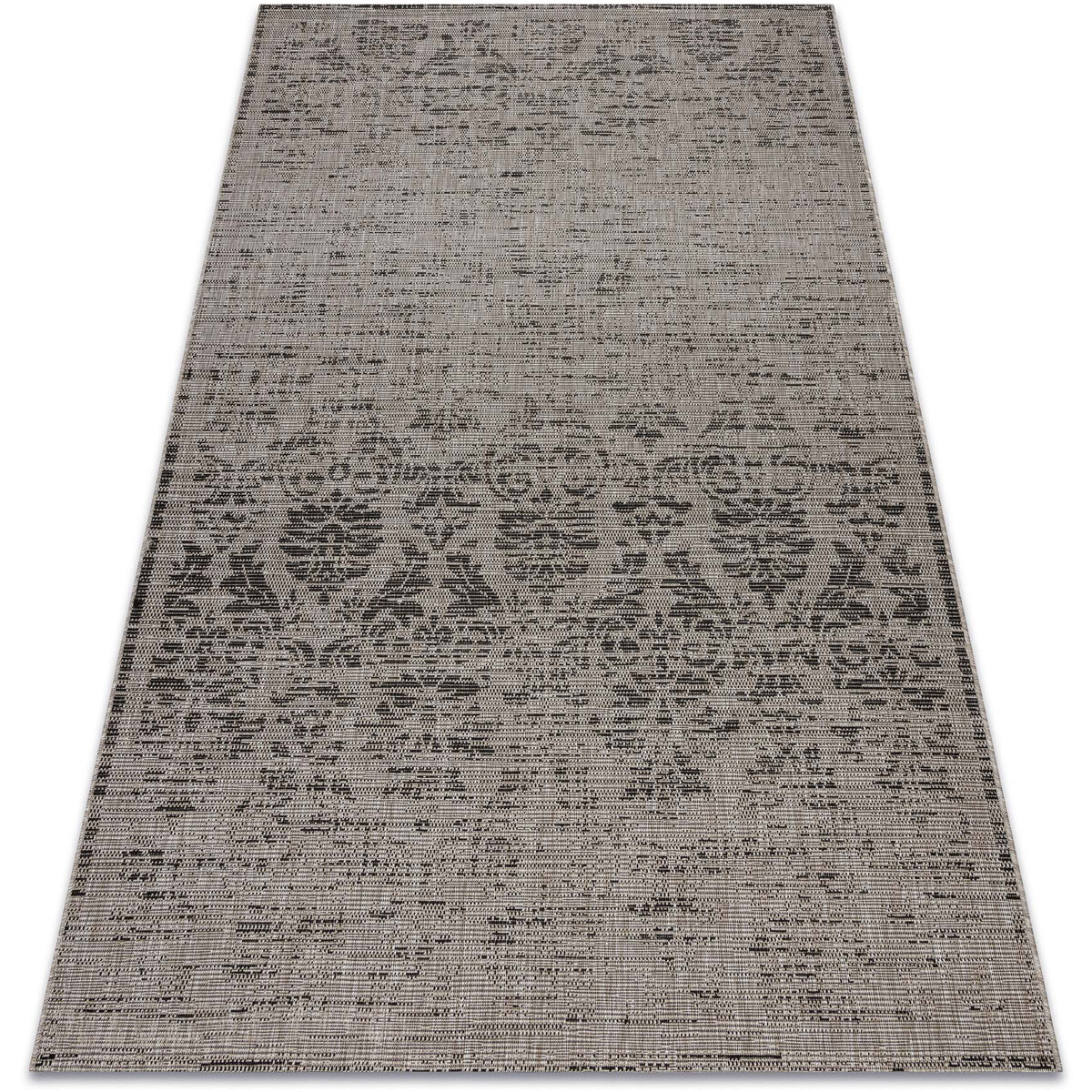 Rugsx  KOBEREC SIZAL FLOORLUX 20211 stříbro / černý 60x110 cm  Šedá