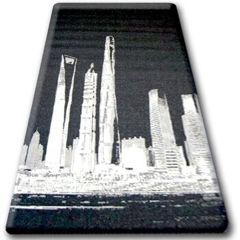 Rugsx  KOBEREC SIZAL FLOORLUX 20240 černý / stříbro 240x330 cm  Černá