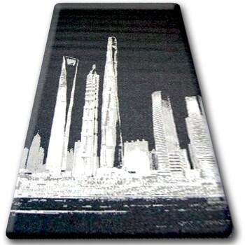 Rugsx  KOBEREC SIZAL FLOORLUX 20240 černý / stříbro 160x230 cm  Černá