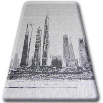 Rugsx  KOBEREC SIZAL FLOORLUX 20240 stříbro / černý 200x290 cm  Šedá