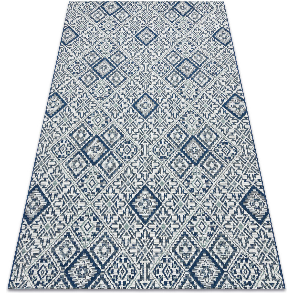 Rugsx  Koberec COLOR 19247/699 SISAL Náměstí Diamant T 160x230 cm  Modrá
