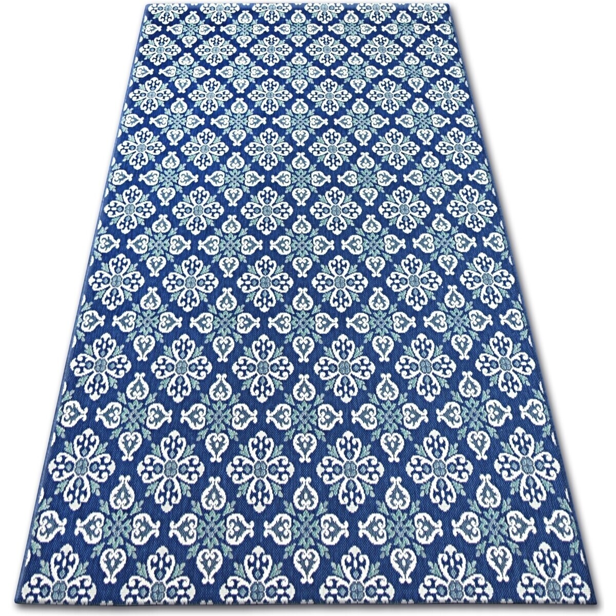 Rugsx  Koberec COLOR 19246/699 SISAL Květiny Modrý  160x230 cm  Modrá