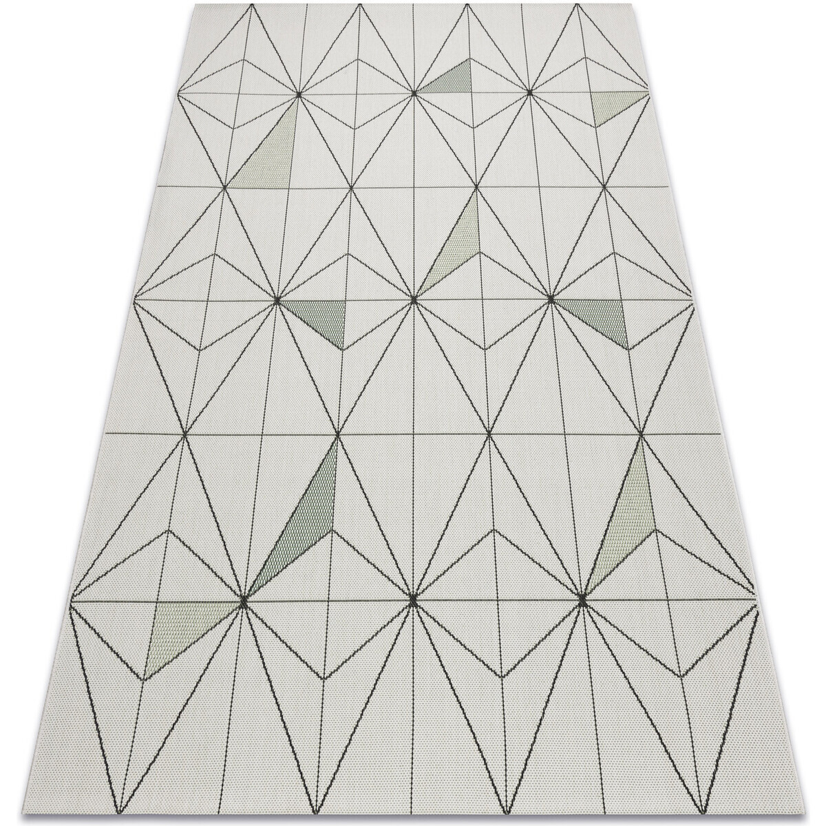 Rugsx  Koberec COLOR 19447/062 SISAL Diamant trojúhelní 140x200 cm  Bílá