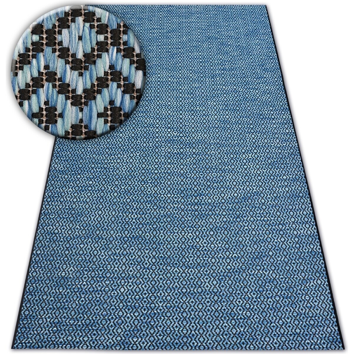 Rugsx  Koberec SISAL LOFT 21144 modrý/černý/stříbrnà80x150 cm  Modrá