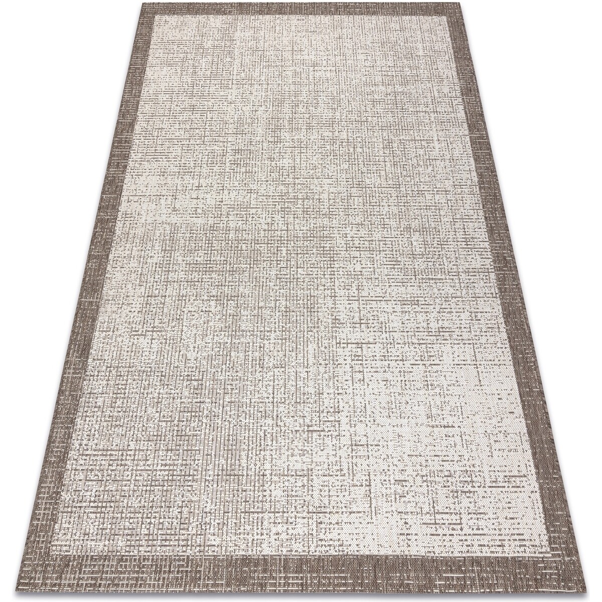 Rugsx  KOBEREC SIZAL FLOORLUX 20401 vzor rámu šampaňsk 160x230 cm  Béžová