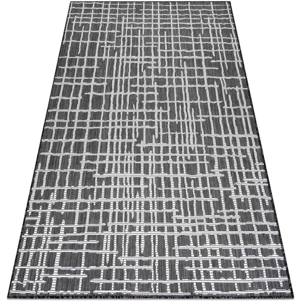 Rugsx  Koberec SISAL SION  MŘÍŽ linky 22144 120x170 cm  Černá