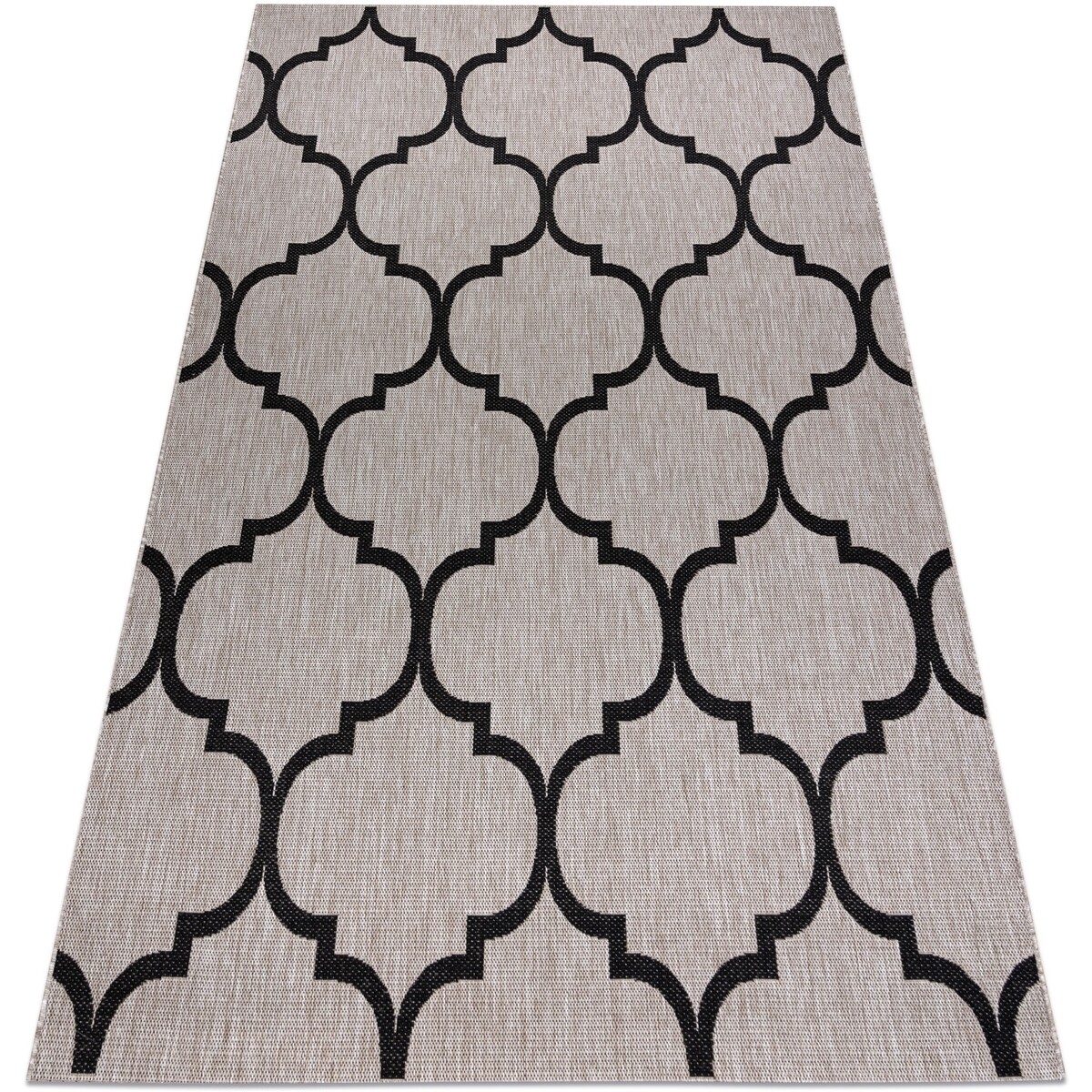 Rugsx  KOBEREC SIZAL FLOORLUX 20608 Marocká mřížka st 120x170 cm  Šedá
