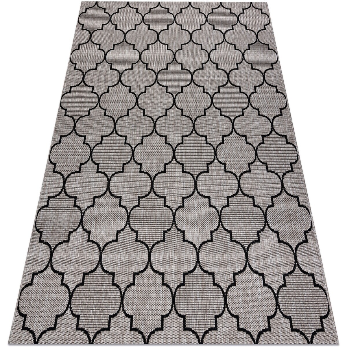Rugsx  KOBEREC SIZAL FLOORLUX 20607 Marocká mřížka st 120x170 cm  Šedá