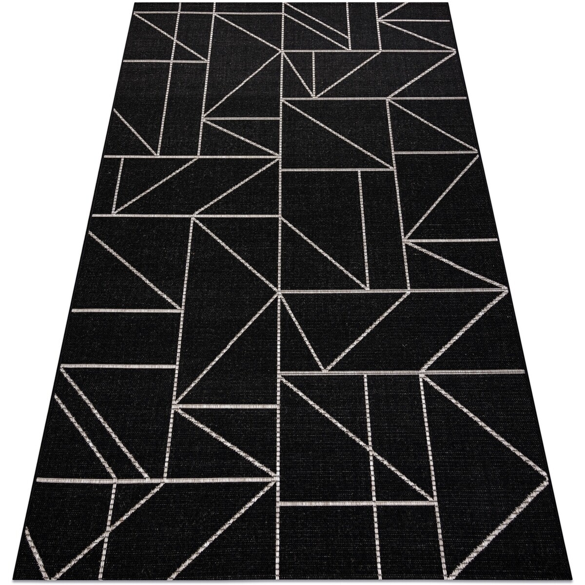 Rugsx  KOBEREC SIZAL FLOORLUX 20605 Černá / stříbrný 160x230 cm  Černá