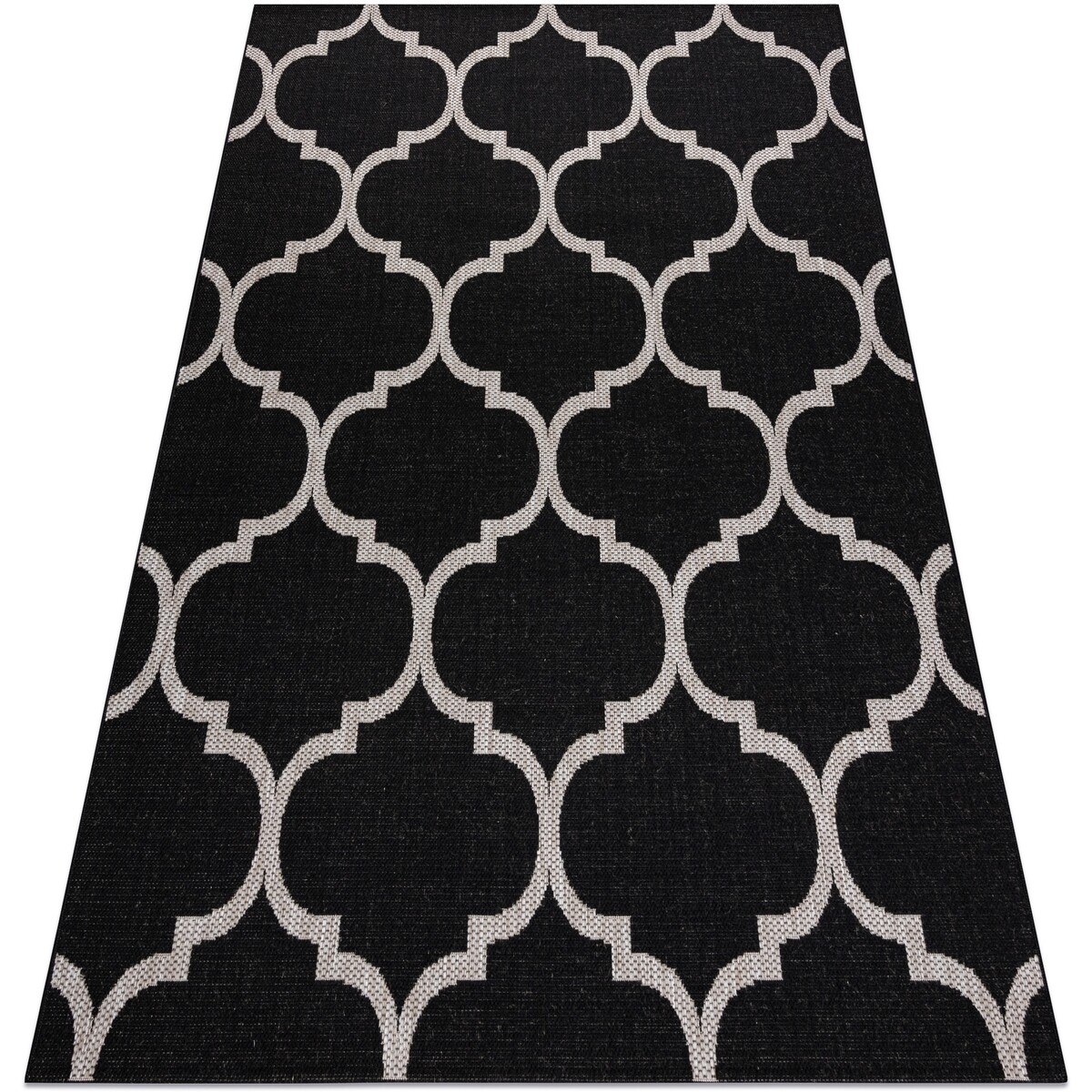 Rugsx  Koberec SIZAL FLOORLUX 20608 Maroko, Jetel, MříŠ160x230 cm  Černá